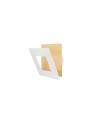 DALIA * APLIQUE CUADRADO 12W - ORO + BLANCO